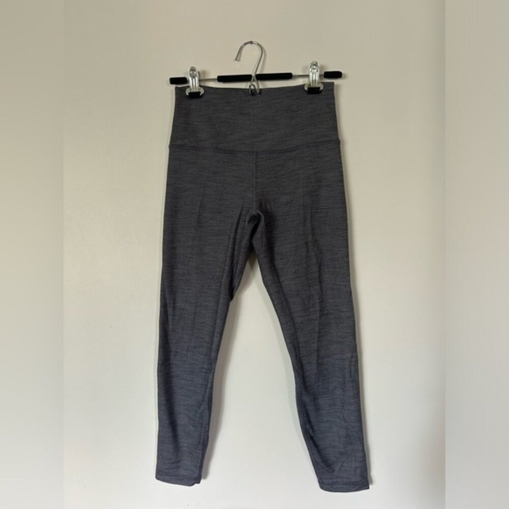 Lululemon Align Pant II 25" Mini Heathered Herringbone Black and White - Picture 5 of 11